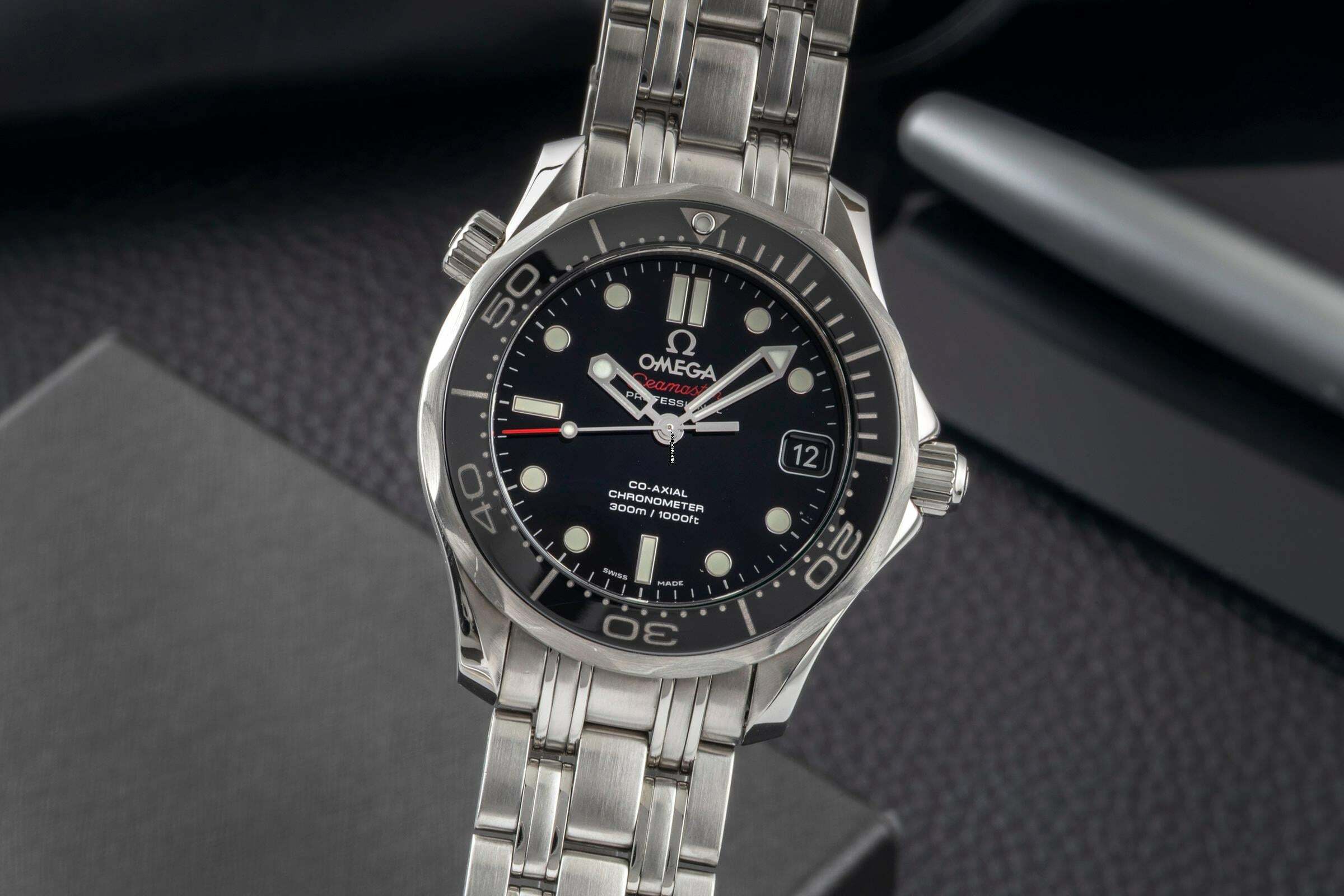  Omega Seamaster Diver 300 M Midsize Co-Axial Ref 212.30.36.20.01.002 Papiere 2018 