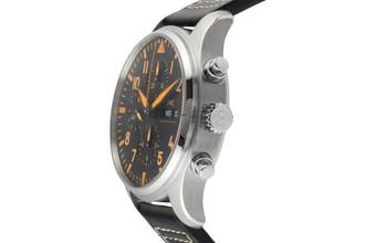 Thumbnail von IWC Fliegeruhr Chronograph Pilot Orange Sandstorm Chronograph Stahl Automatik Ref. IW377730 B&P 2021