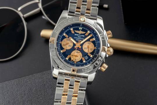  Breitling Chronomat 44 Chronograph Stahl / Gold Automatik Herrenuhr Ref. IB0110 