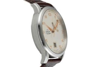 Thumbnail von Union Glashütte Diplomat Stahl Automatik Herrenuhr 26.44.16.02.10 B&P 2009