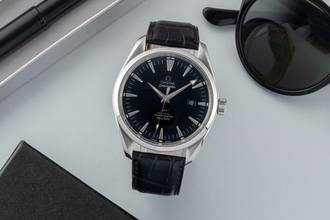 Thumbnail von Omega Seamaster Aqua Terra 150M Black Dial Edelstahl Automatik Herrenuhr 2502.50