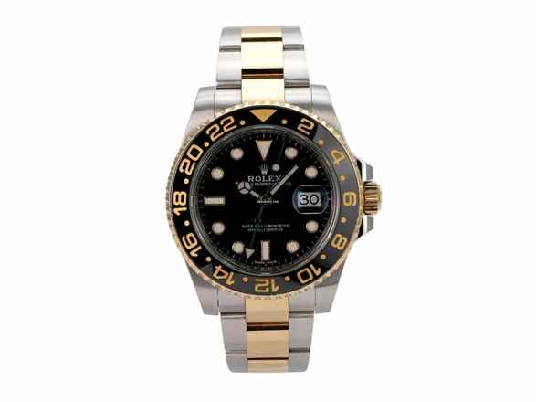  Rolex GMT-Master II Edelstahl Gelbgold 116713LN 