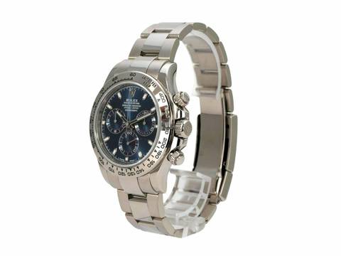  Rolex Daytona Cosmograph Daytona Weißgold 116509 Blau 