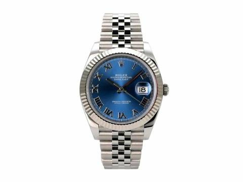  Rolex Datejust 41 Edelstahl Weißgold 126334 Blau Röm Jubile 
