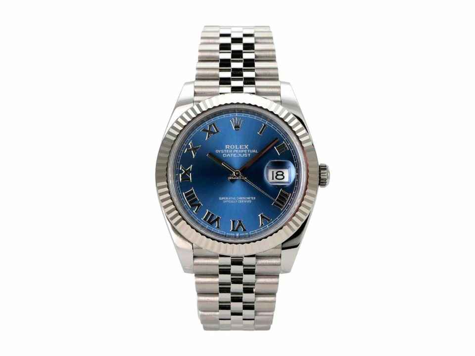  Rolex Datejust 41 Edelstahl Weißgold 126334 Blau Röm Jubile 