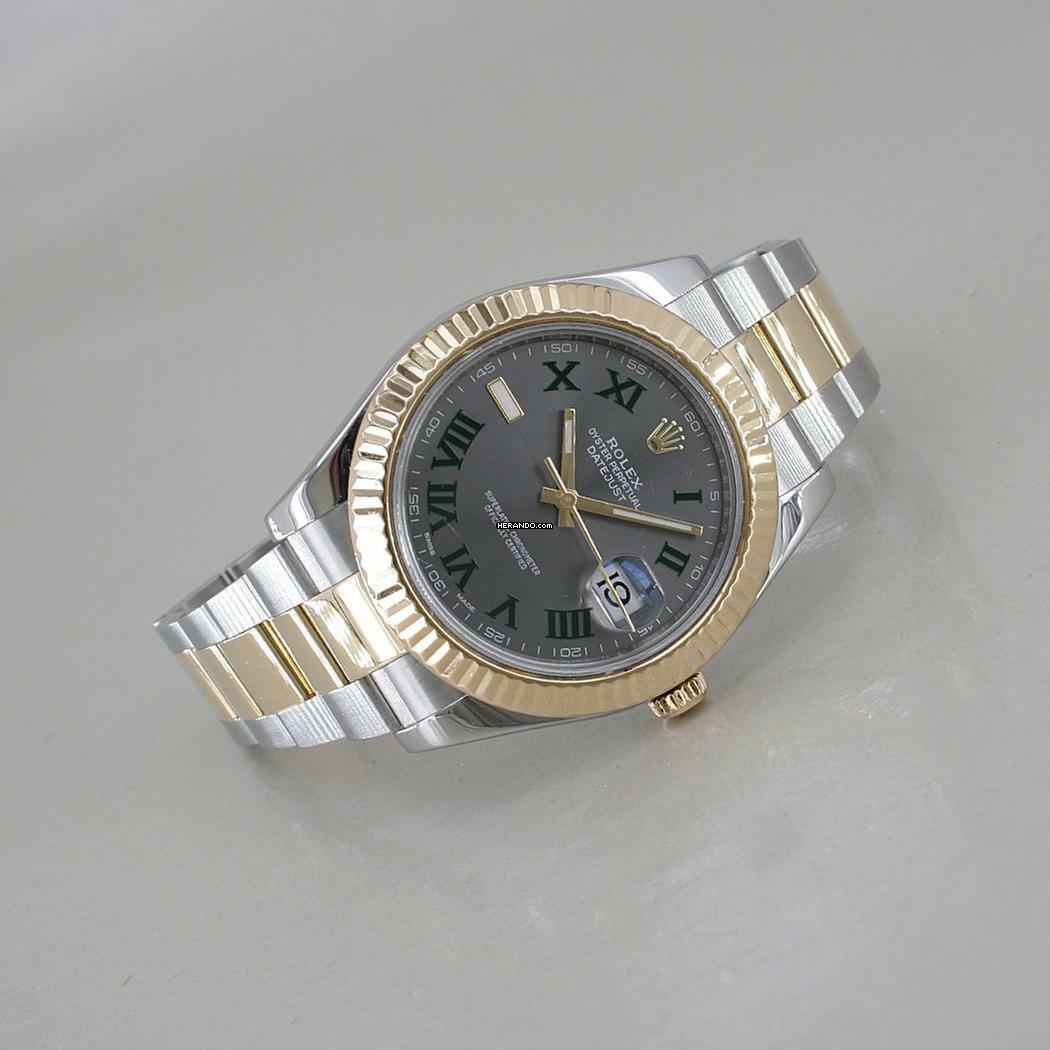  Rolex Datejust II Wimbledon Ø 41 mm Stahl/18k Gelbgold Full Set 