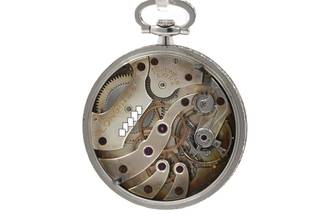 Thumbnail von Longines Ultra Rare Platinum Pocket Watch with Diamonds from 1929