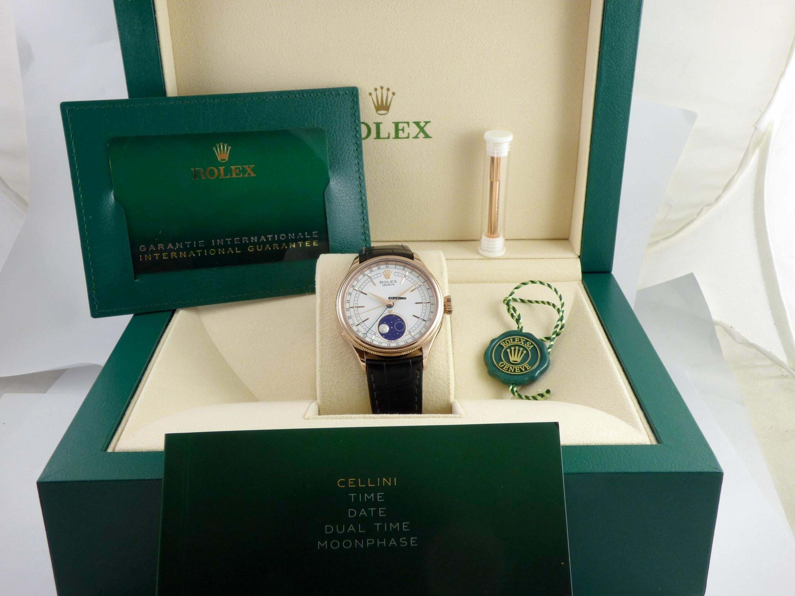 Thumbnail von Rolex Cellini Moonphase Rosegold MINT