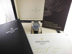 Thumbnail von Patek Philippe World Time Chronograph Mint condition / full Set