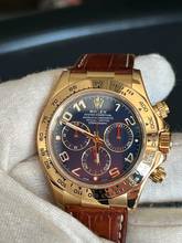 Thumbnail von Rolex Daytona 116518 Daytona LC 100-NOS-Neuer Service Full Set Blue Racing Dial 18k Gelbgold