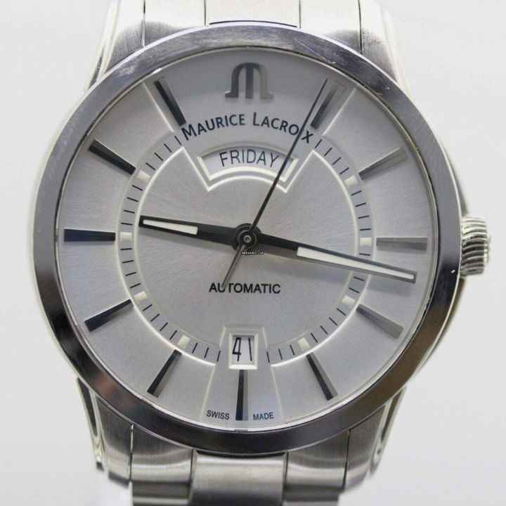  Maurice Lacroix Pontos Day Date Full Set//Ref.PT6358-SS002-130-1//#KS 