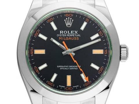  Rolex Milgauss Ref.116400GV 2008 Full Set sehr gut Vintage Milgauss 