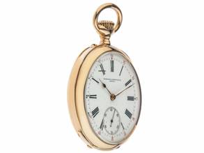 Thumbnail von Vacheron Constantin Classic Taschenuhr 1945 original Box sehr gut Vintage Taschenuhr Antik Savonette Staubdeckel 18kt Roségold 80g