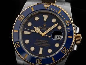 Thumbnail von Rolex Submariner Date Ref.116613LB 2018 Full Set wie Neu Vintage Submariner Date Bluesy