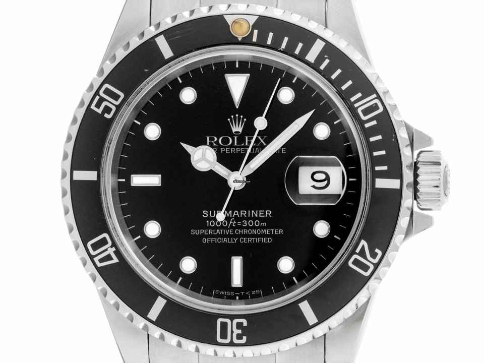  Rolex Submariner Date Ref.16610 1993 Box&Beschreibung sehr gut Vintage Submariner Date 