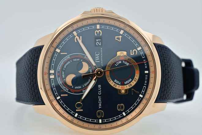 IWC Portugieser Portuguese Yacht Club Moon Tide 18k Rosé Gold IW344001 