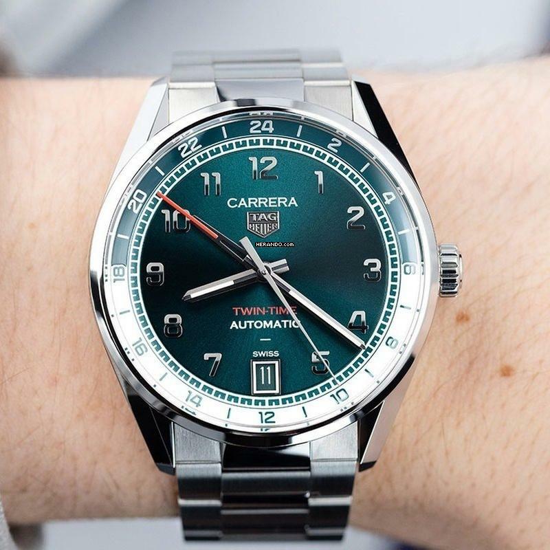  TAG Heuer Carrera Date Twin-time NEW FULL SET 