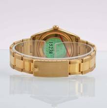 Thumbnail von Rolex Oyster Perpetual Date 15238 champagne dial yellow gold 18KT Full Set Like NEW