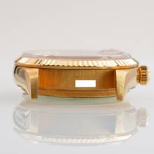 Thumbnail von Rolex Oyster Perpetual Date 15238 champagne dial yellow gold 18KT Full Set Like NEW