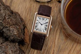 Thumbnail von Cartier Tank Solo 18k (0,750) Rotgold / Stahl Quarz Ref. W5200024 B&P 2018