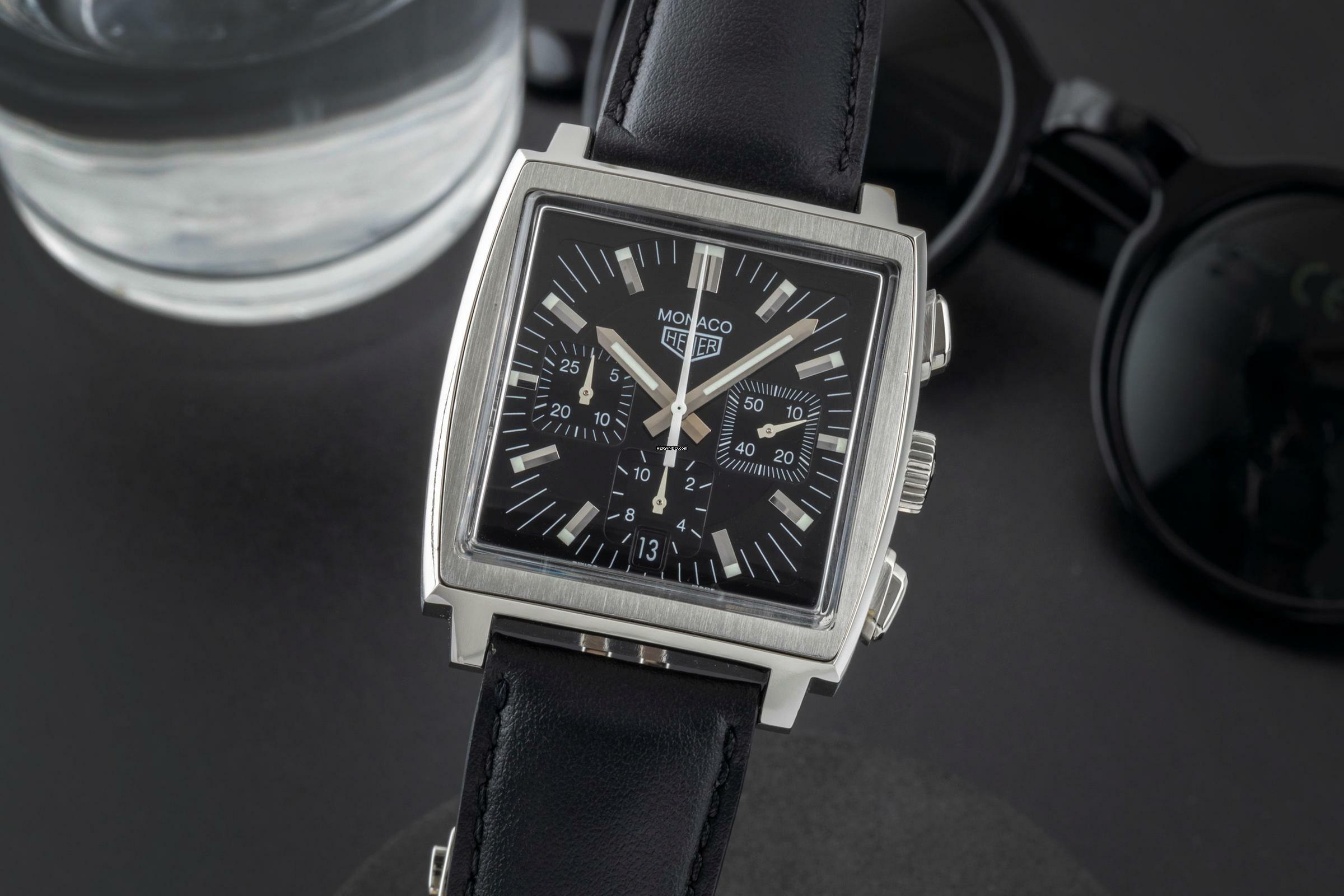 TAG Heuer Monaco Chronograph Stahl Automatik Herrenuhr Ref. CS2111.FC8119 