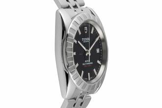 Thumbnail von Tudor Classic Date 38 Black Dial Automatik Edelstahl Herrenuhr Ref. 21010