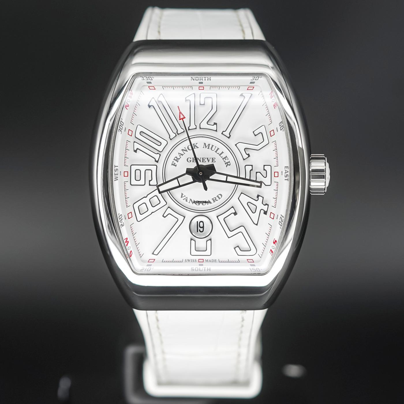  Franck Muller Vanguard White Steel FULLSET 