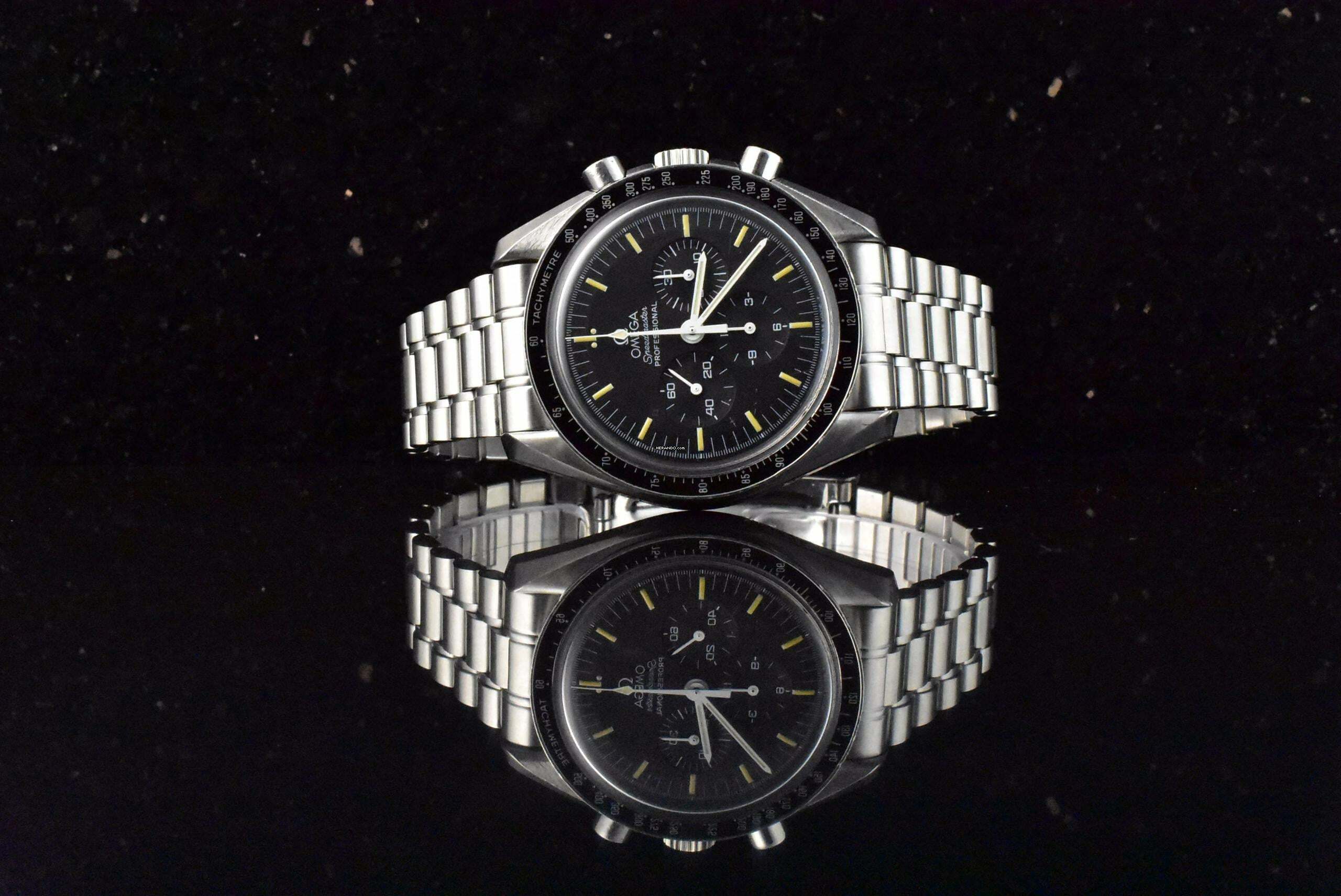  Omega Speedmaster Professional Moonwatch Apollo XI 25th Anniversary Limited Edition unpoliert Box & Papiere 
