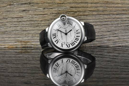  Cartier Ballon Bleu 42mm Automatic W69012Z4 / 3765 Stahl 