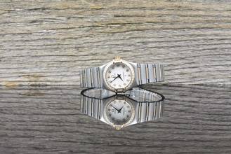 Thumbnail von Omega Constellation Ladies Quarz Lady UNGETRAGEN / NOS - Mother of Pearl Diamond Dial