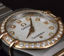 Thumbnail von Omega Constellation Ladies Quarz Lady UNGETRAGEN / NOS - Mother of Pearl Diamond Dial