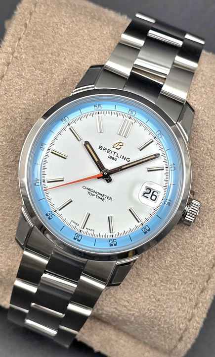  Breitling Top Time B31 - 38mm AB3113281A1A1 Steel Bracelet Unworn/New Condition Full Set 3-2026 