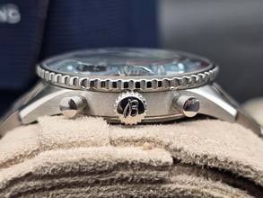 Thumbnail von Breitling Navitimer 1 B01 Chronograph 43mm AB0138241C1A1 'Ice Blue' dial Steel bracelet Very Good Full Set 6-2024 (warranty until 2032)