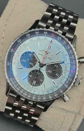  Breitling Navitimer 1 B01 Chronograph 43mm AB0138241C1A1 'Ice Blue' dial Steel bracelet Very Good Full Set 6-2024 (warranty until 2032) 