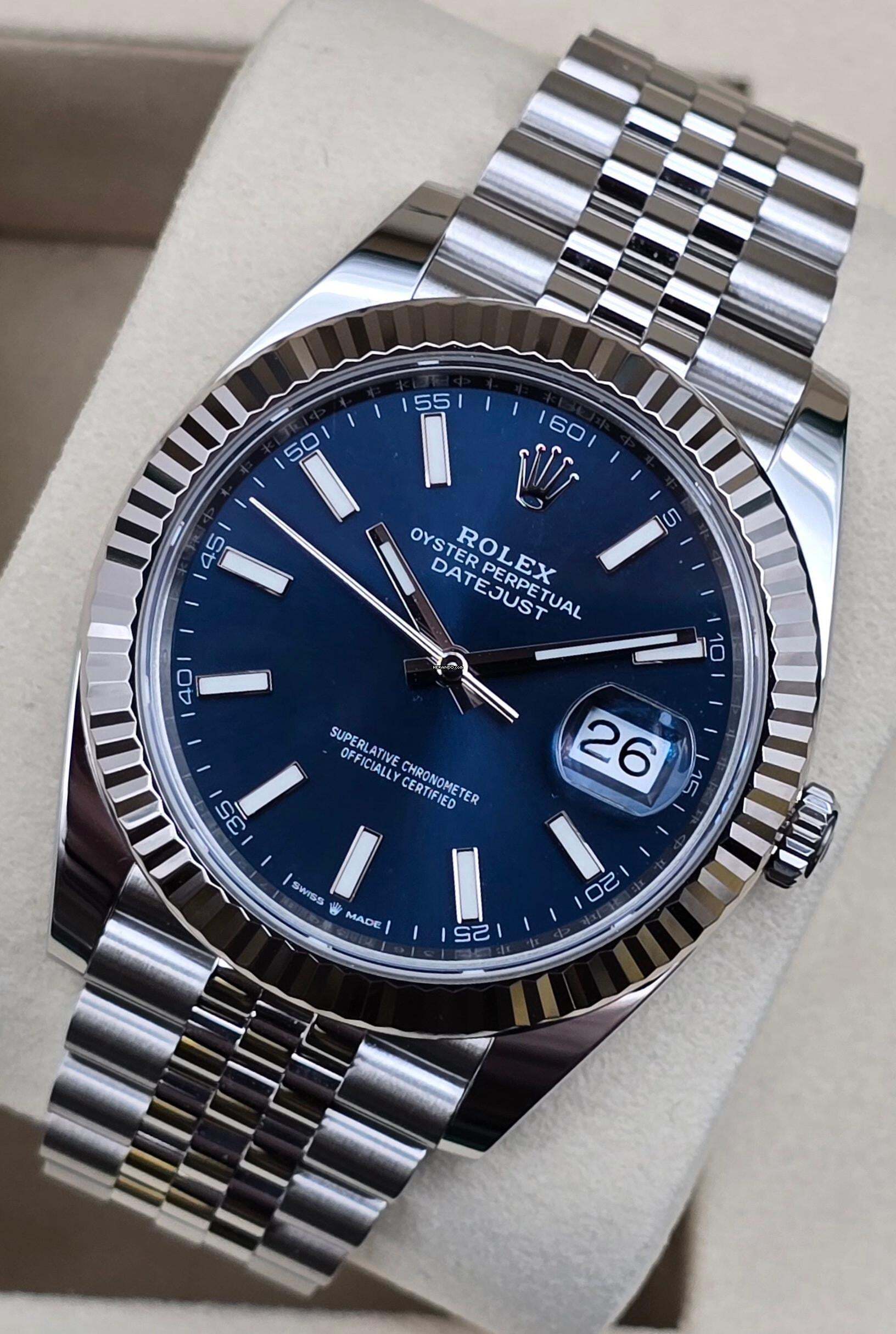 Rolex Datejust 41 41mm Jubilee 126334 Blue dial Jubilee Unworn/New Condition Full Set 2-2026