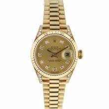 Thumbnail von Rolex Lady-Datejust 26 Yellow Gold Champagne Diamond Dial