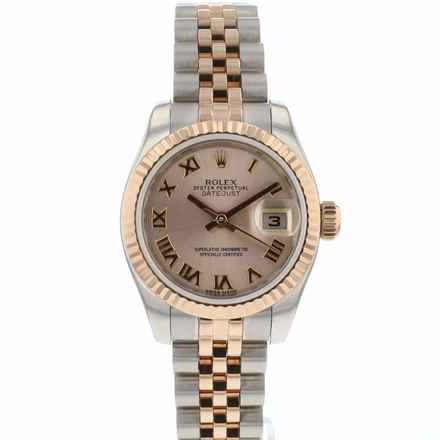  Rolex Lady-Datejust 26 Steel/Everose Jubilee Pink Roman Dial 
