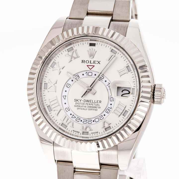  Rolex Sky-Dweller Whitegold 42 White – 326939 – like NEW – 09/2014 Full Set 