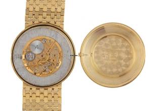 Thumbnail von Chopard 18 K. Gold Vintage Watch Flat Mens Watch Classic with original box Top condition