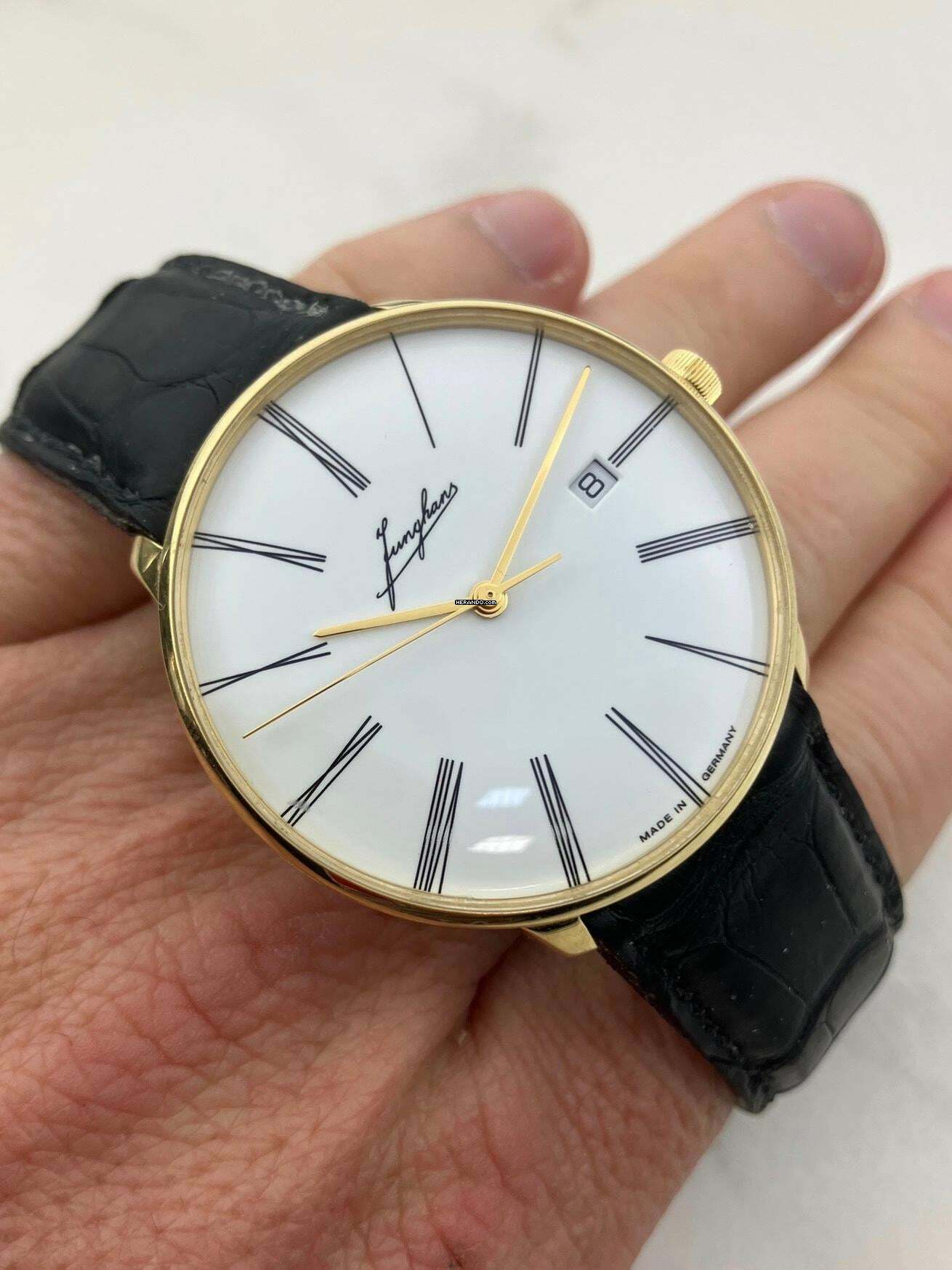  Junghans Meister Fein Edition Erhard 18k Gold/Full Set 