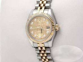 Thumbnail von Rolex Lady-Datejust 179173 2011 Stahl Gelbgold 750 Diamanten Automatik Stainless Steel 18kt Yellow Gold Jubilé-band Chronometer Oyster