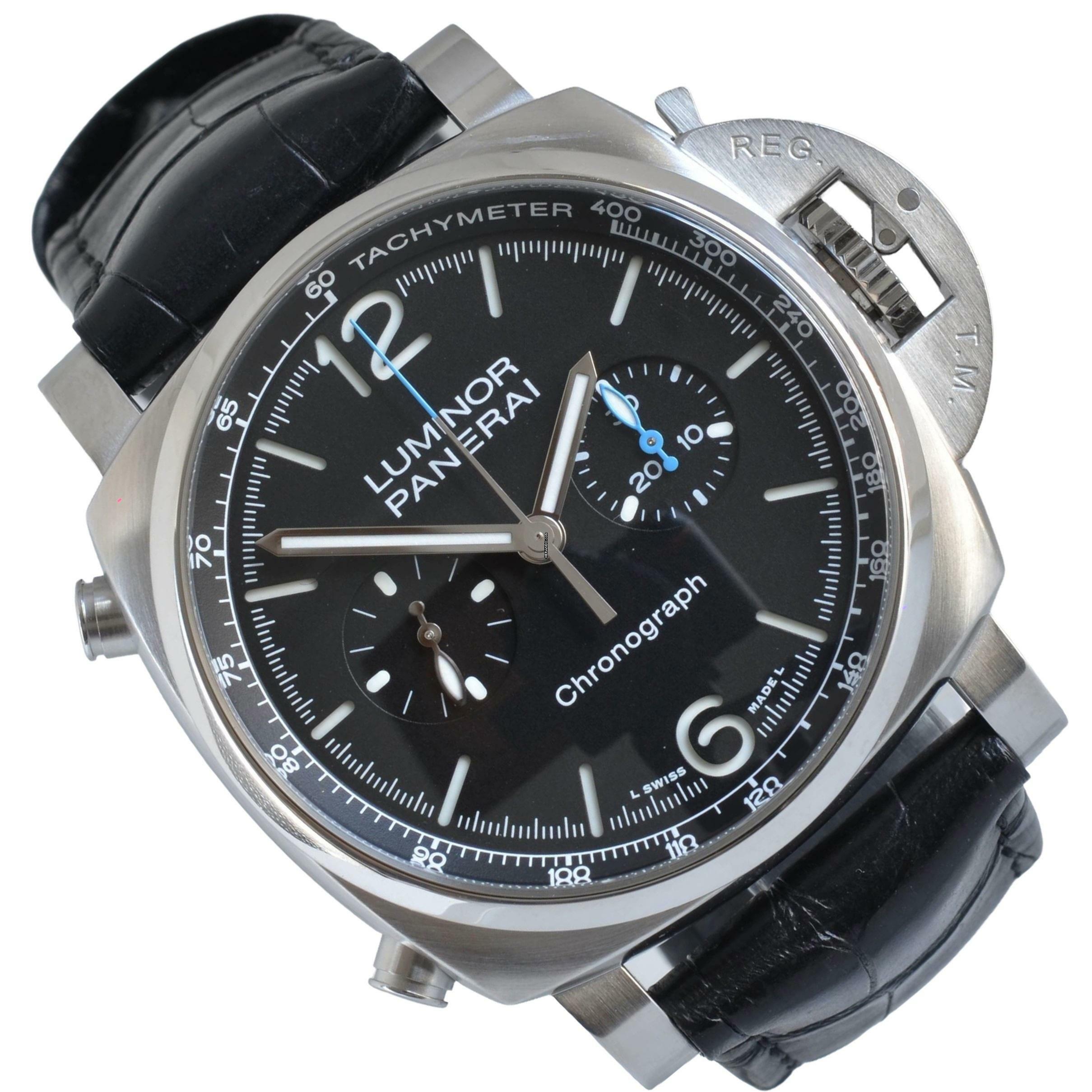  Panerai Luminor PAM01109 Chronograph 44MM Full Set TOP Condition 