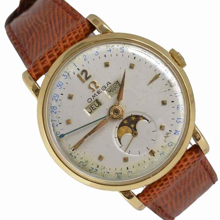  Omega Seamaster Cosmic Moonphase Triple Date yellow gold 18KT 1944 