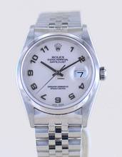 Thumbnail von Rolex Datejust 36 16200 Saphirglas Computer dial Jubiléband rar Automatik B+P