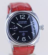 Thumbnail von Officine Paneral Radiomir PAM00380 Black Seal Logo 45 mm Hand Wind Red Strap B+P