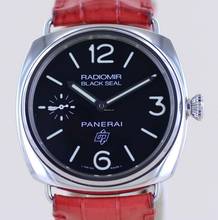 Thumbnail von Officine Paneral Radiomir PAM00380 Black Seal Logo 45 mm Hand Wind Red Strap B+P
