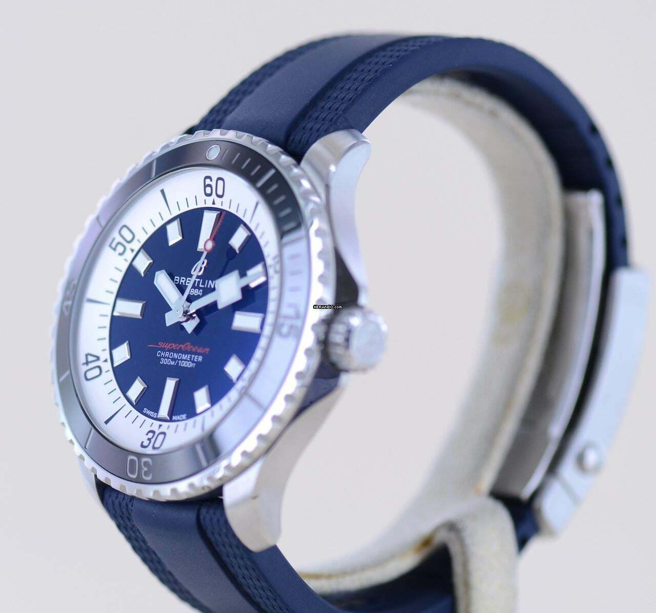 Thumbnail von Breitling Superocean 44 44mm Automatic Stahl Blue rubber Diver Top B+P