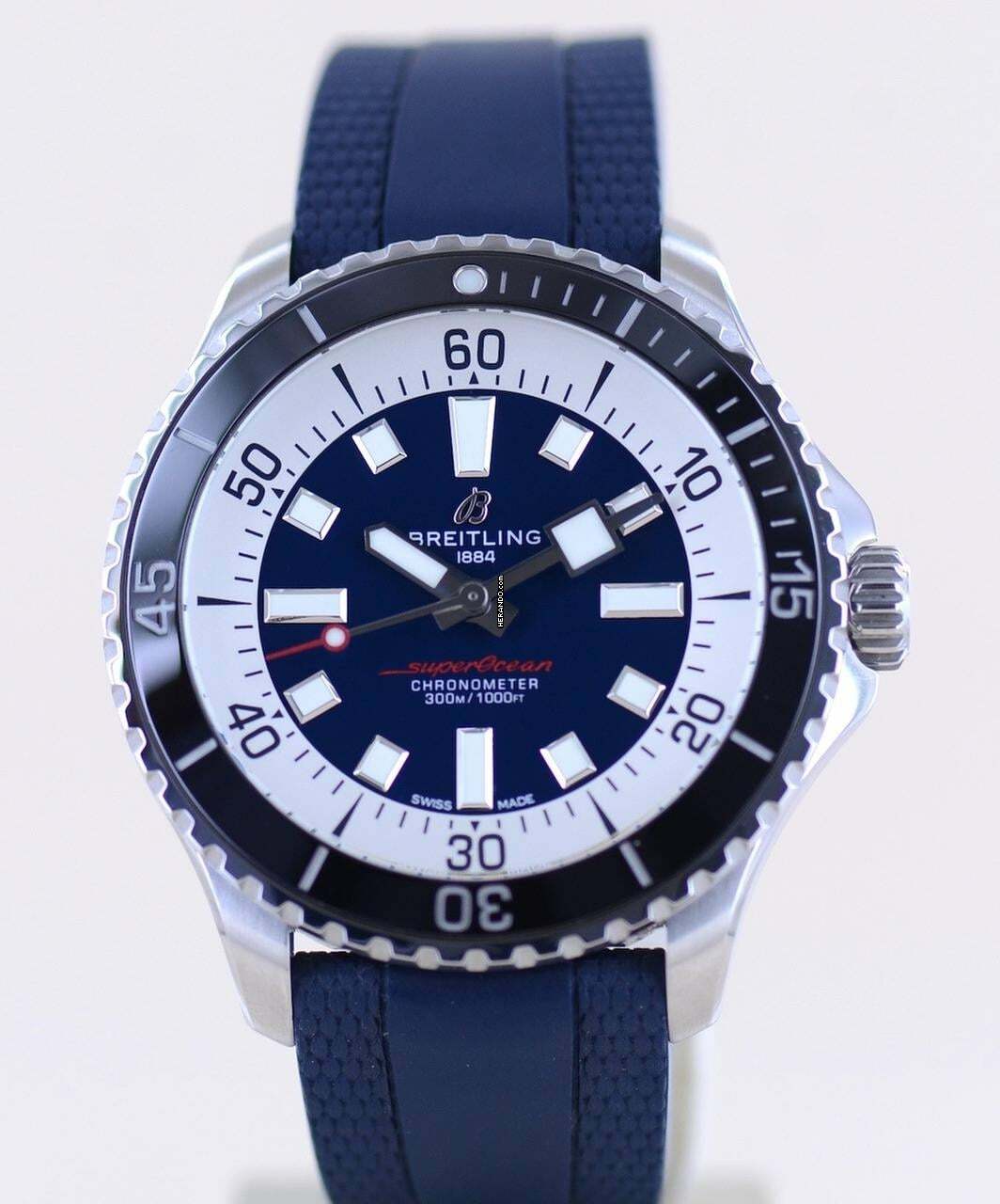 Thumbnail von Breitling Superocean 44 44mm Automatic Stahl Blue rubber Diver Top B+P