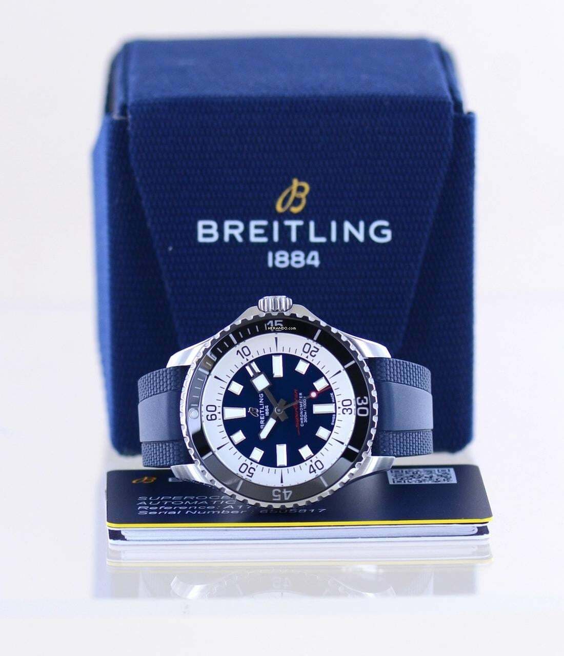 Thumbnail von Breitling Superocean 44 44mm Automatic Stahl Blue rubber Diver Top B+P