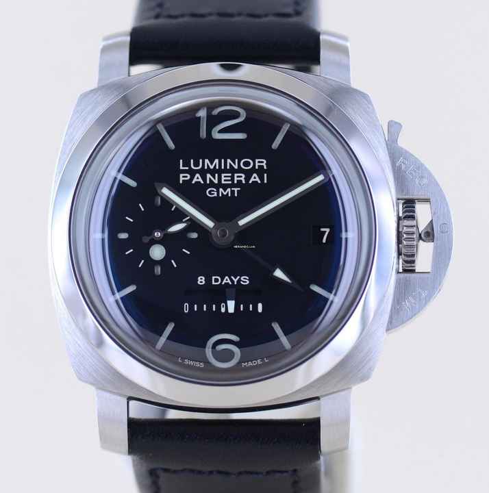  Officine Paneral Luminor 1950 GMT 8-Days 44mm Date Pam233 B+P Full-Set 